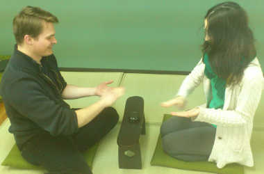 金毘羅船々をしている人の写真