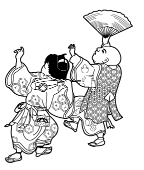 お座敷遊びの絵